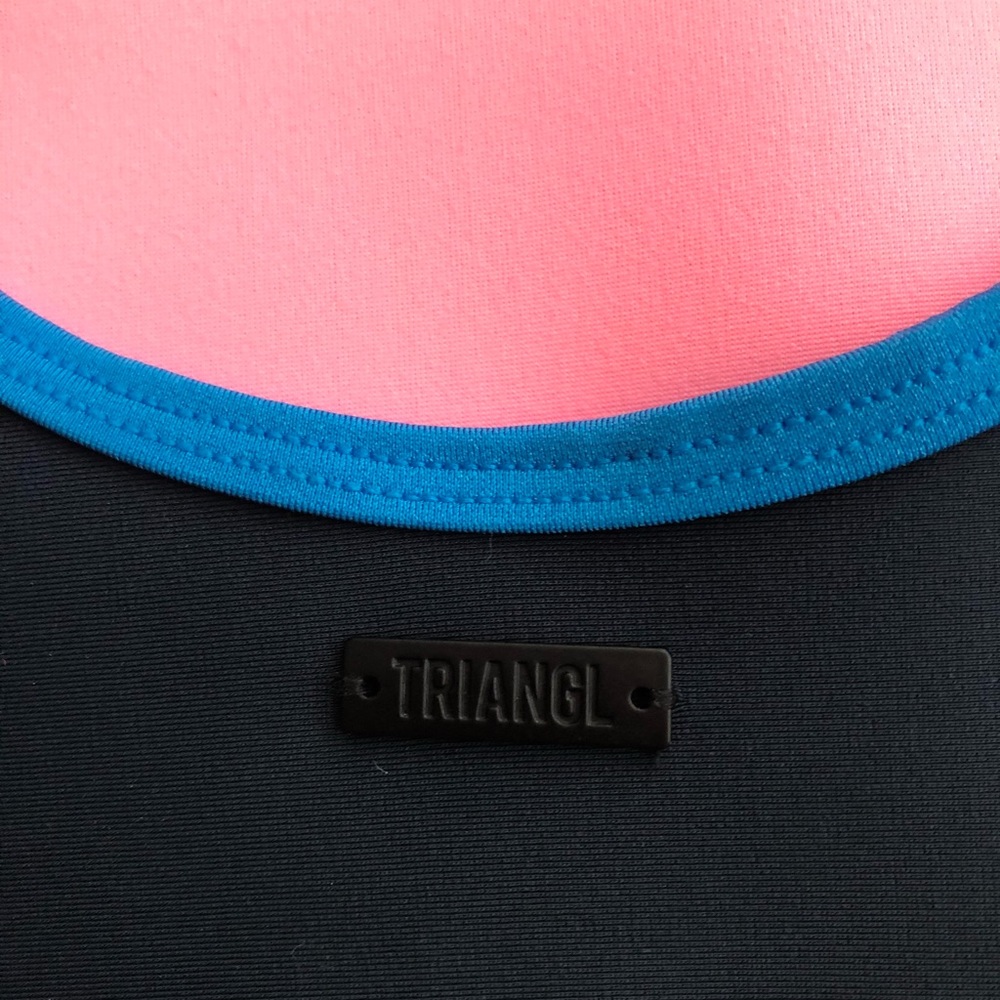 Triangl Swimwear Navy One Piece with Floral Detail - Picture 4 of 7